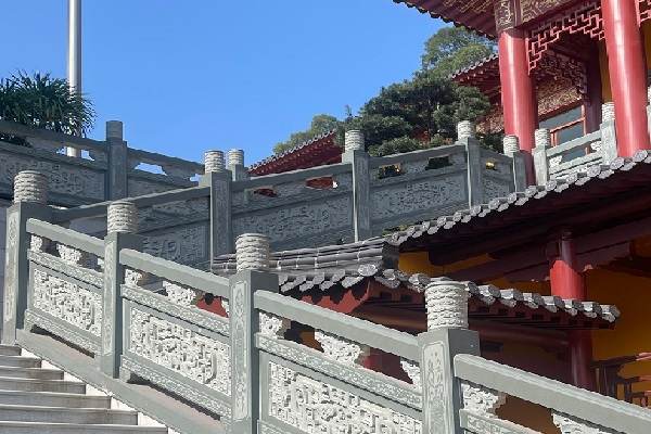 大连古建仿古石栏杆定制 工程案例二